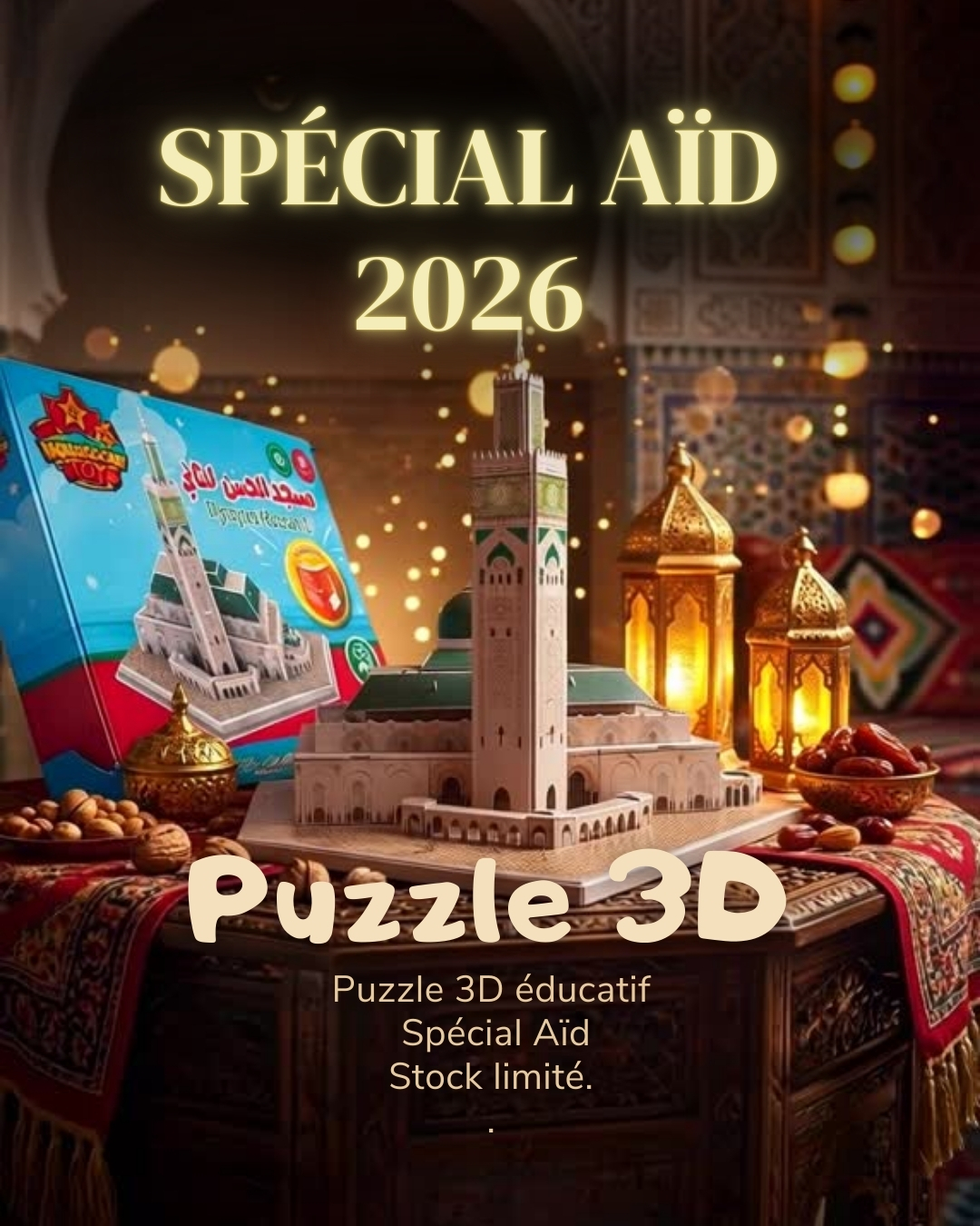 Le Puzzle 3D Mosquée Hassan II